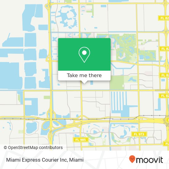 Mapa de Miami Express Courier Inc