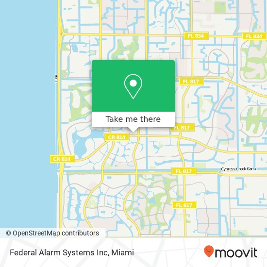 Mapa de Federal Alarm Systems Inc