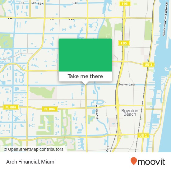 Arch Financial map