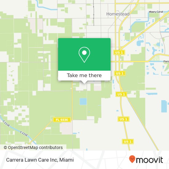 Carrera Lawn Care Inc map