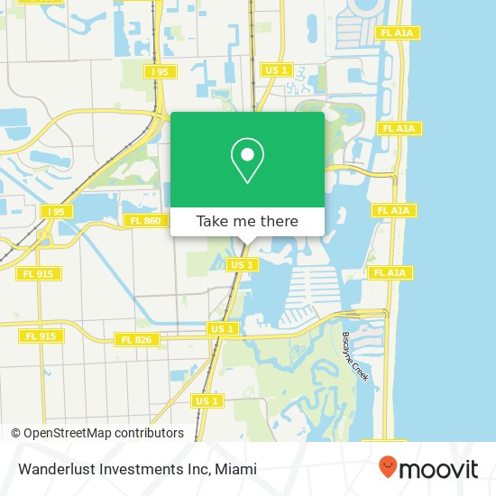 Wanderlust Investments Inc map