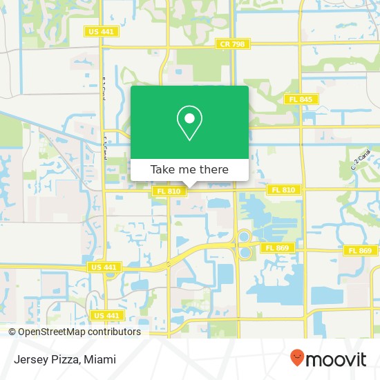 Jersey Pizza map