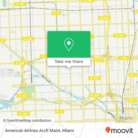 Mapa de American Airlines Arcft Maint