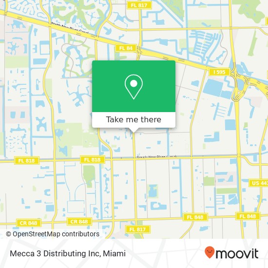 Mapa de Mecca 3 Distributing Inc