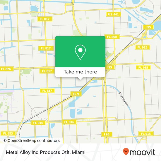 Metal Alloy Ind Products Otlt map