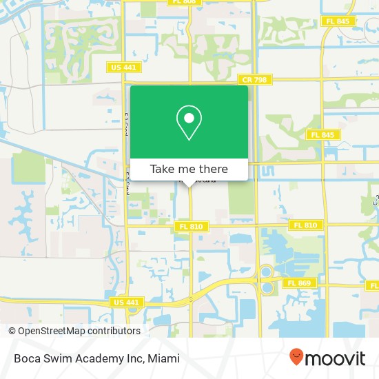 Mapa de Boca Swim Academy Inc