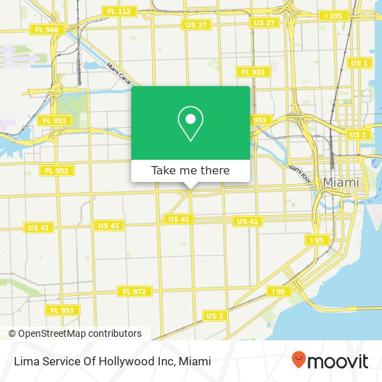 Lima Service Of Hollywood Inc map