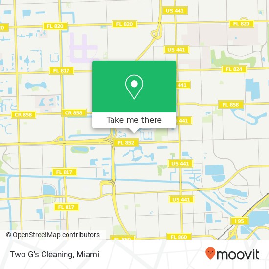 Two G's Cleaning map