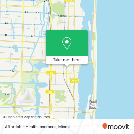 Mapa de Affordable Health Insurance