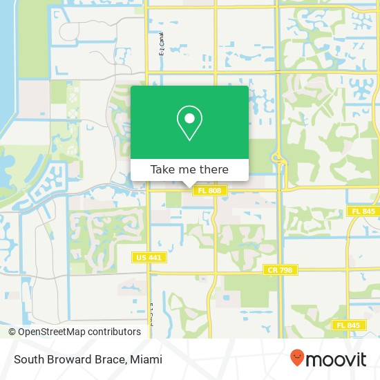 South Broward Brace map