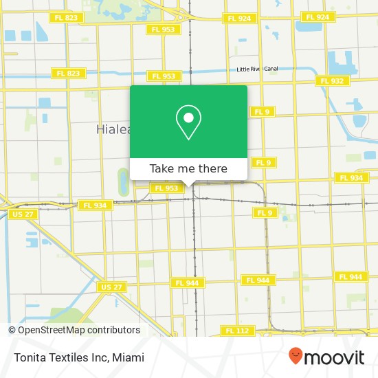 Mapa de Tonita Textiles Inc