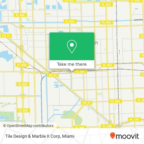 Tile Design & Marble II Corp map