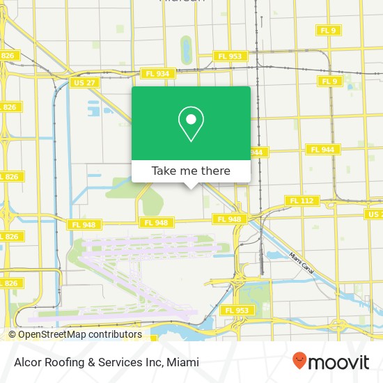 Alcor Roofing & Services Inc map