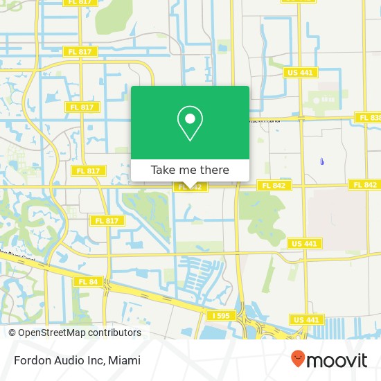 Mapa de Fordon Audio Inc