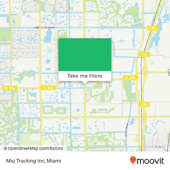 Msj Trucking Inc map