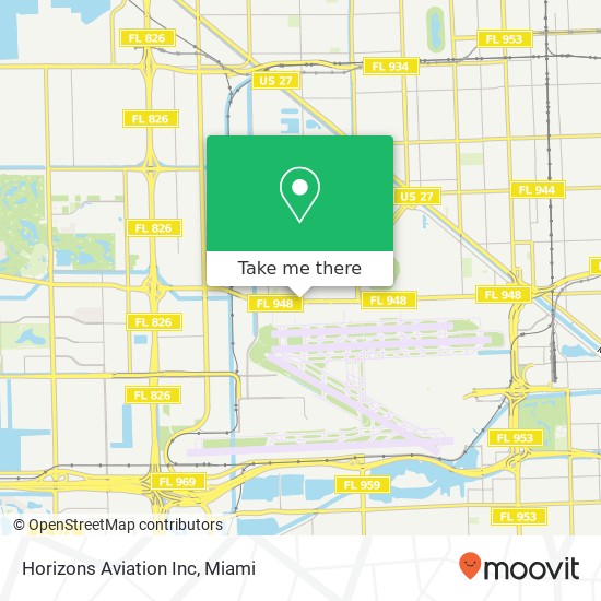 Horizons Aviation Inc map
