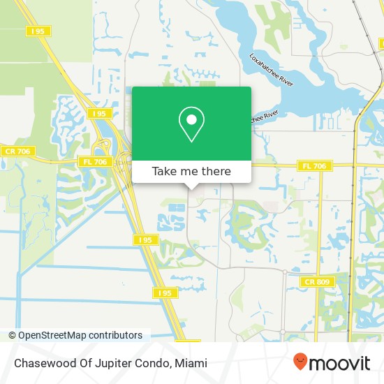 Mapa de Chasewood Of Jupiter Condo