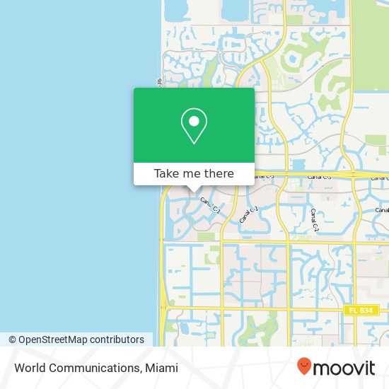 World Communications map