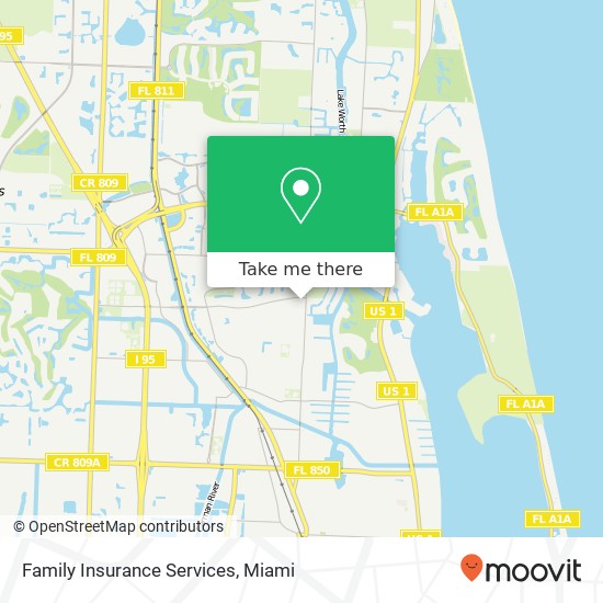 Mapa de Family Insurance Services