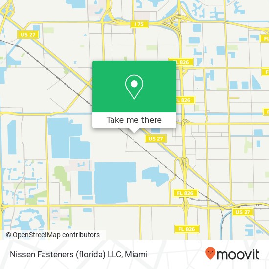 Mapa de Nissen Fasteners (florida) LLC