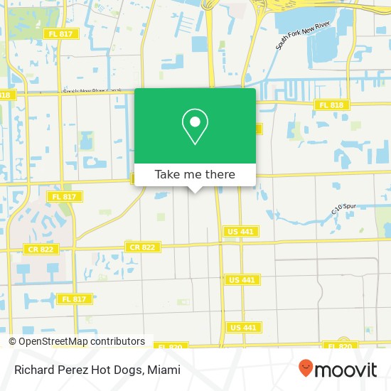 Mapa de Richard Perez Hot Dogs