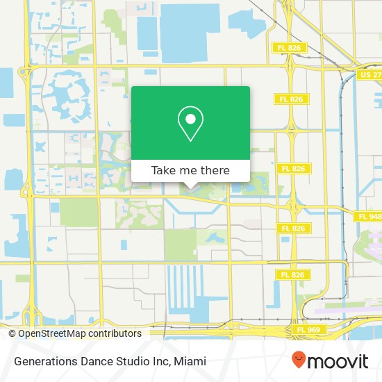 Generations Dance Studio Inc map