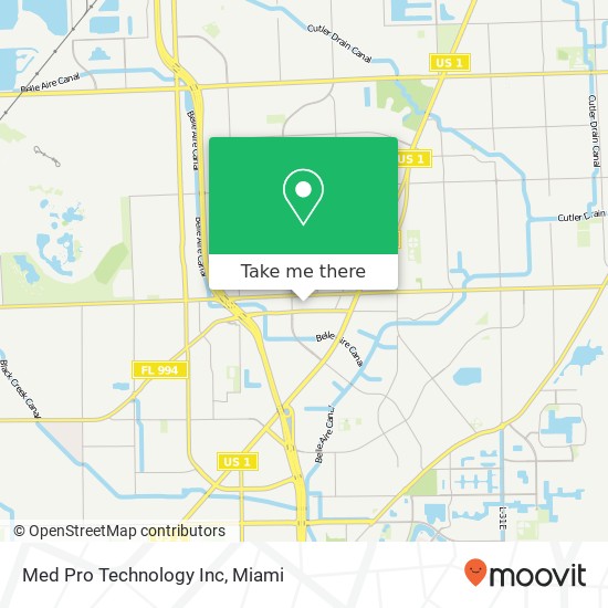 Mapa de Med Pro Technology Inc