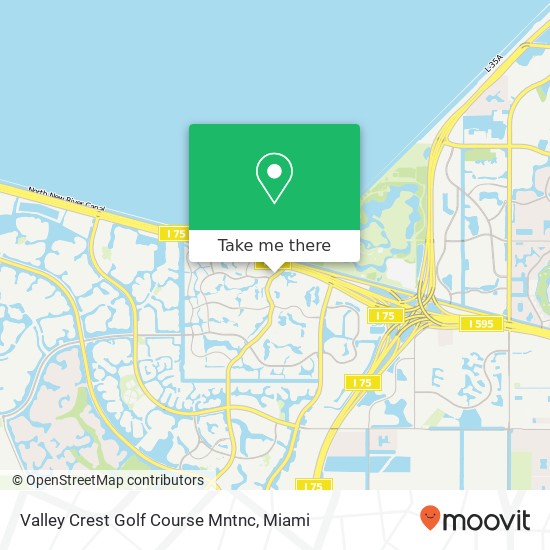 Valley Crest Golf Course Mntnc map