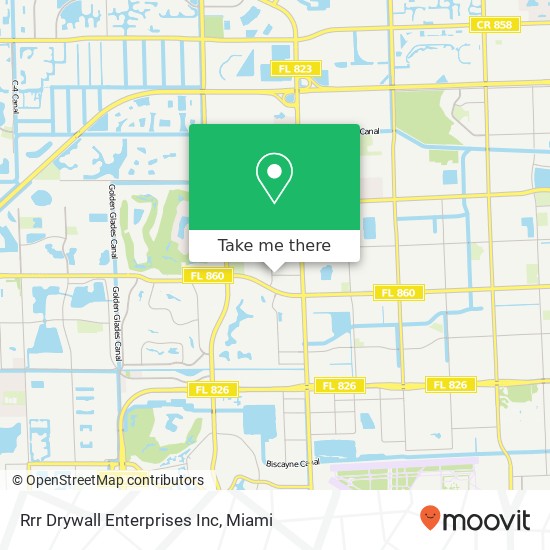 Mapa de Rrr Drywall Enterprises Inc