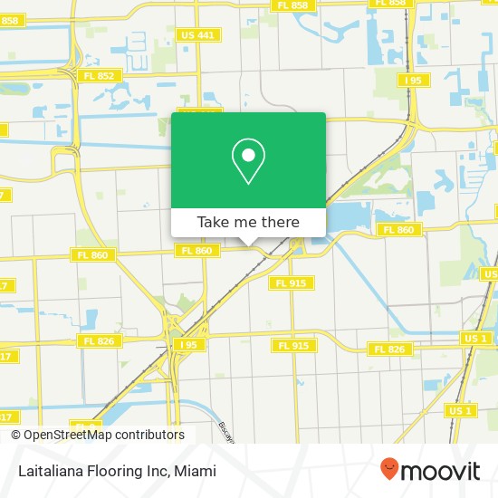 Mapa de Laitaliana Flooring Inc