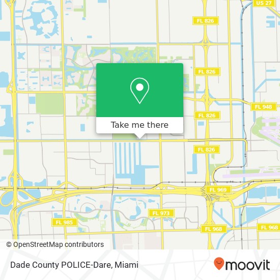 Dade County POLICE-Dare map