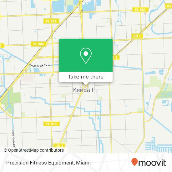 Precision Fitness Equipment map