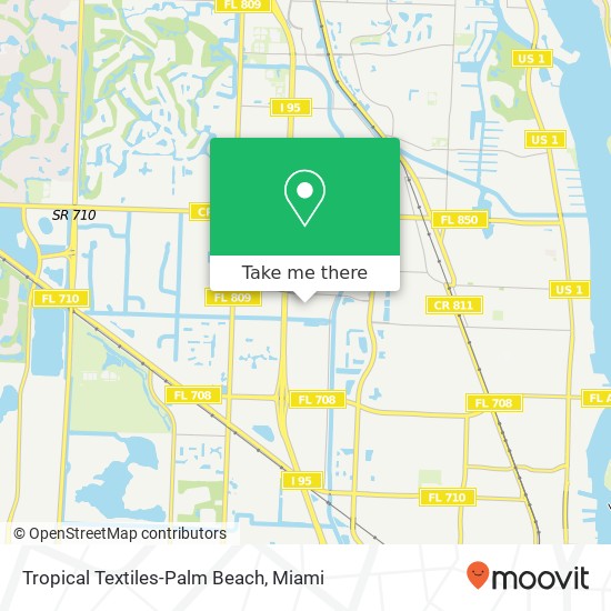 Mapa de Tropical Textiles-Palm Beach