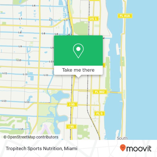 Tropitech Sports Nutrition map