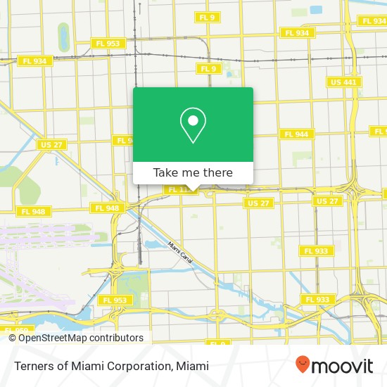 Terners of Miami Corporation map