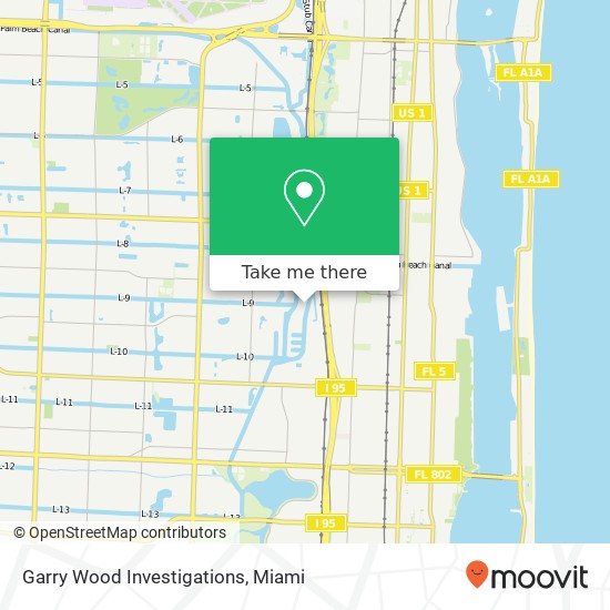 Mapa de Garry Wood Investigations