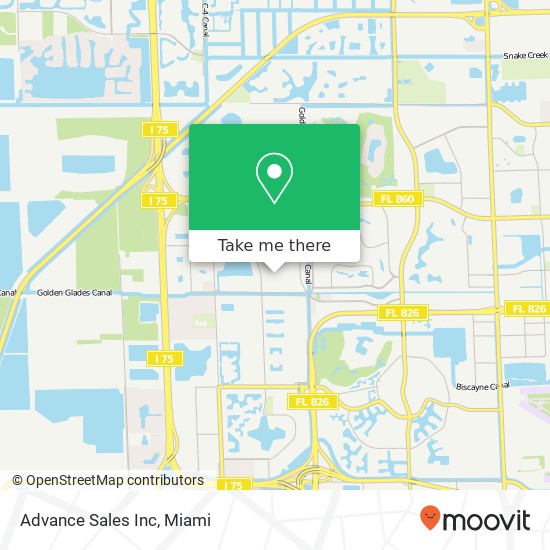 Advance Sales Inc map