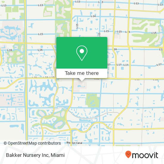 Bakker Nursery Inc map