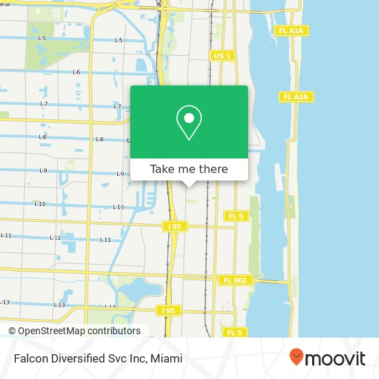 Falcon Diversified Svc Inc map