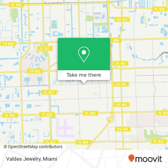 Valdes Jewelry map