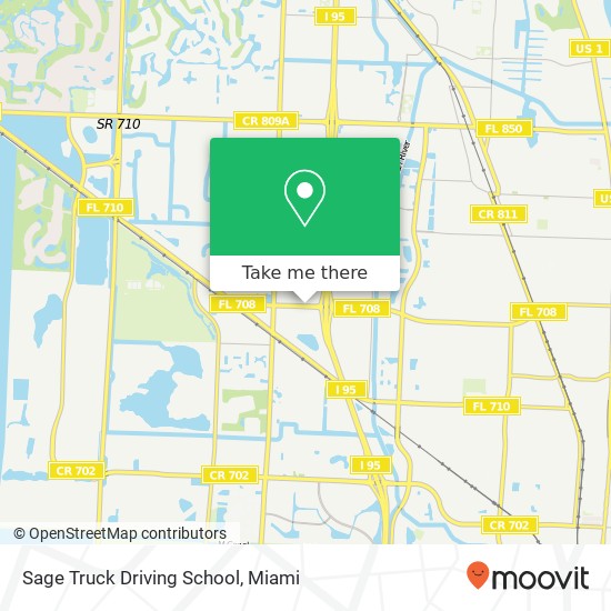 Sage Truck Driving School map