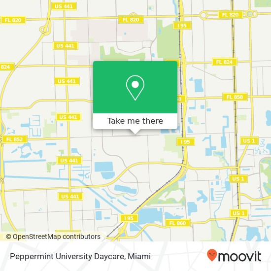 Mapa de Peppermint University Daycare