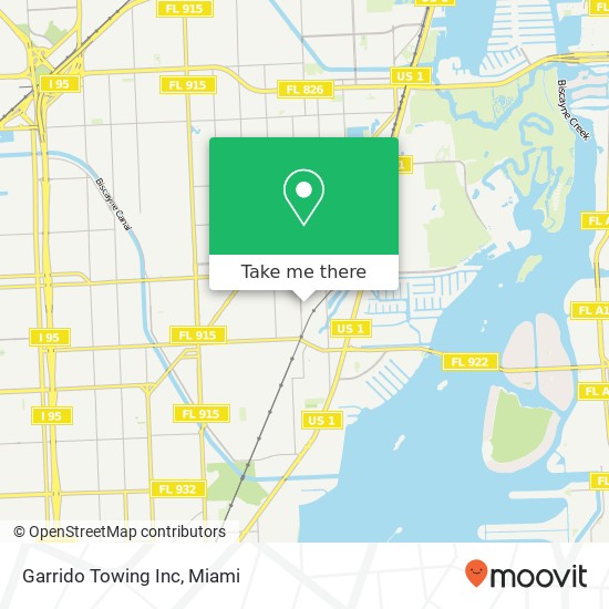 Mapa de Garrido Towing Inc