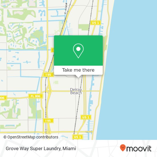 Grove Way Super Laundry map