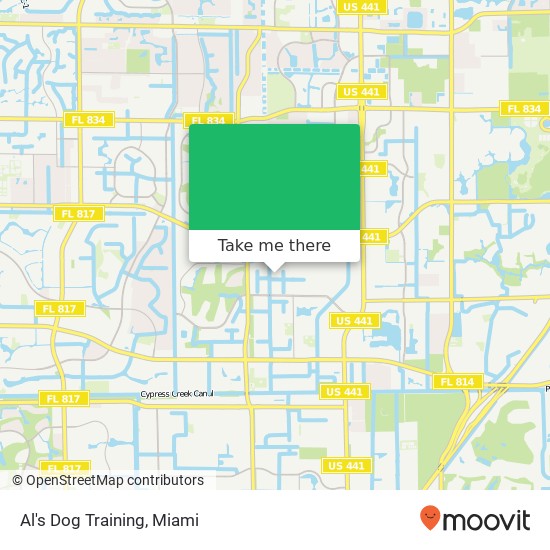 Al's Dog Training map