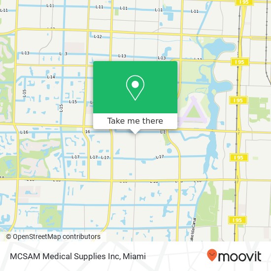 MCSAM Medical Supplies Inc map