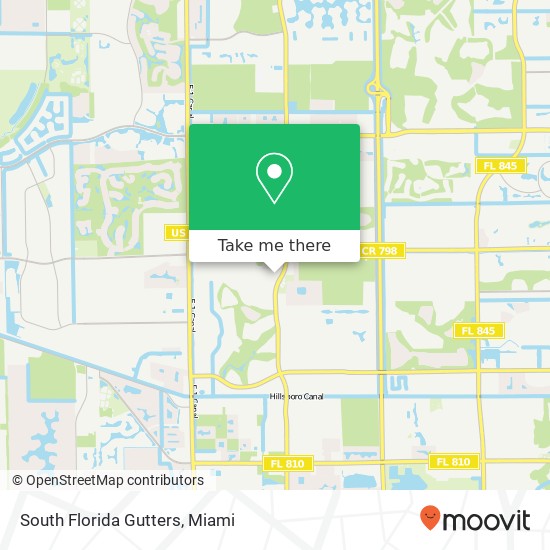 Mapa de South Florida Gutters