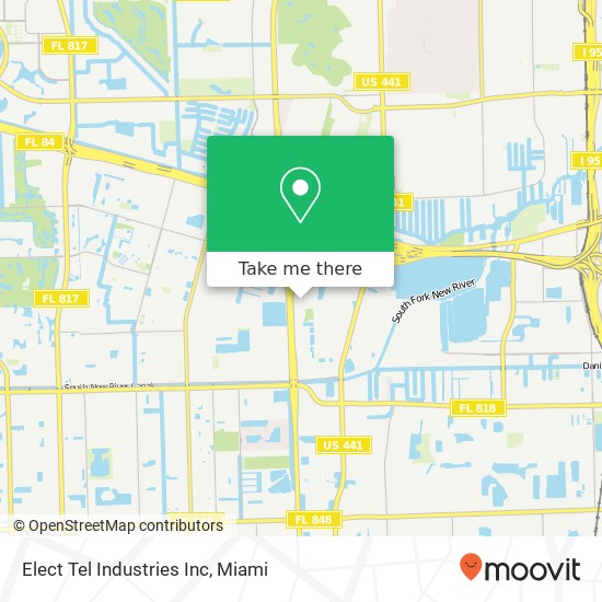 Elect Tel Industries Inc map