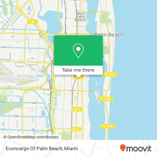 Econcargo Of Palm Beach map