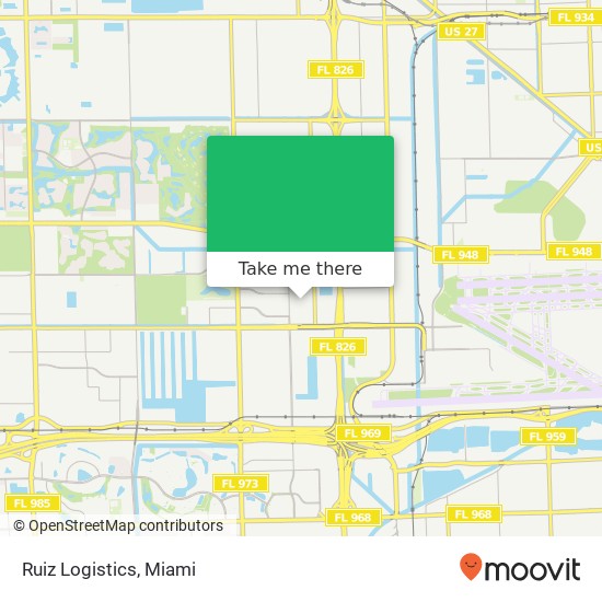 Ruiz Logistics map